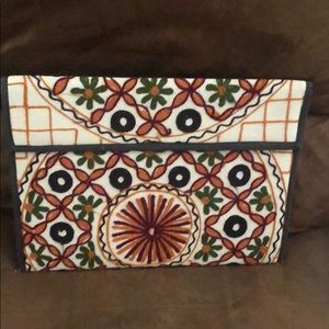 Unique embroidered padfolio